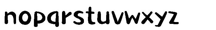 Takakogen-maru Medium Font LOWERCASE