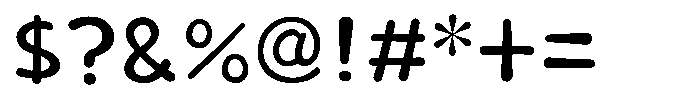 Takakogen-maru Regular Font OTHER CHARS