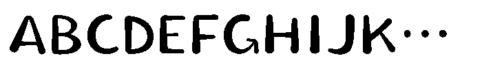 Takakogen-maru Regular Font UPPERCASE