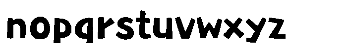 Takakohgen Regular Font LOWERCASE