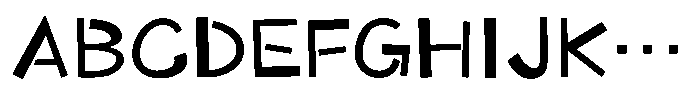 Takaland-kaku Bold Font UPPERCASE