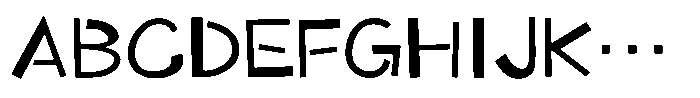 Takaland-kaku DemiBold Font UPPERCASE