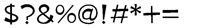 Takaland-kaku Medium Font OTHER CHARS