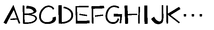 Takaland-kaku Medium Font UPPERCASE