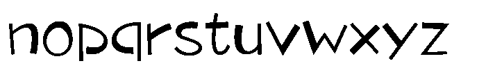Takaland-kaku Medium Font LOWERCASE