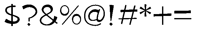 Takaland-kaku Regular Font OTHER CHARS