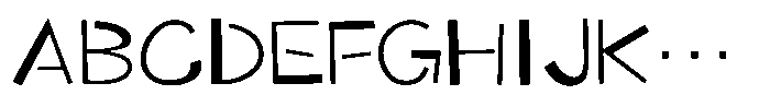 Takaland-kaku Regular Font UPPERCASE