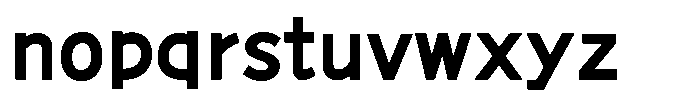 Takaline Bold Font LOWERCASE