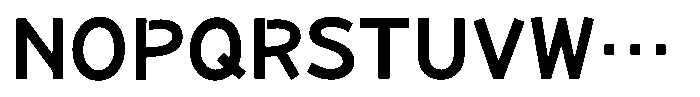 Takamain Bold Font UPPERCASE