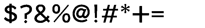 Takamain DemiBold Font OTHER CHARS