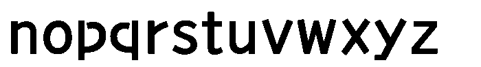 Takamain DemiBold Font LOWERCASE