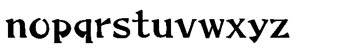 Takameiryu Regular Font LOWERCASE