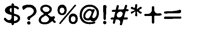 Takamodern-maru Medium Font OTHER CHARS