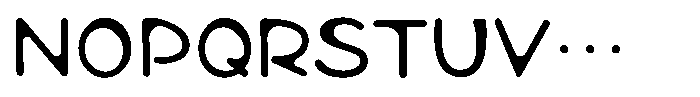 Takamodern-maru Medium Font UPPERCASE