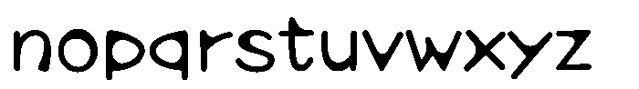 Takamodern-maru Medium Font LOWERCASE
