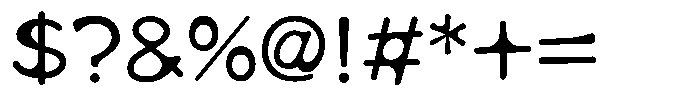 Takamodern-maru Regular Font OTHER CHARS
