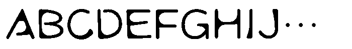 Takamodern-maru Regular Font UPPERCASE