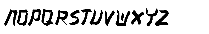 Takamori Italic Font LOWERCASE