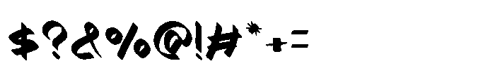 Takamori Regular Font OTHER CHARS