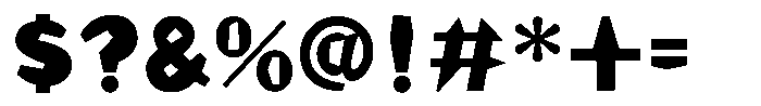 Takanewking Bold Font OTHER CHARS