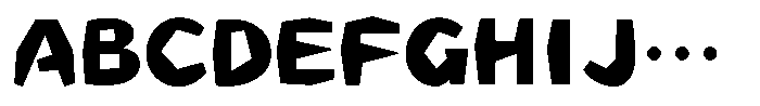 Takanewking Bold Font UPPERCASE