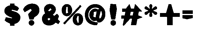 Takanewking Heavy Font OTHER CHARS