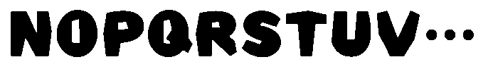 Takanewking Heavy Font UPPERCASE