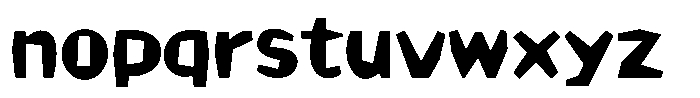 Takanewking Medium Font LOWERCASE