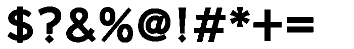 Takanewline-kaku Bold Font OTHER CHARS