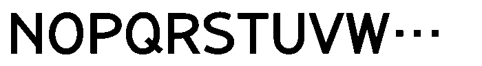 Takanewline-kaku DemiBold Font UPPERCASE