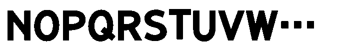 Takanewline-kaku Heavy Font UPPERCASE