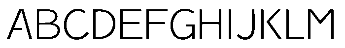 Takanewline-kaku Light Font UPPERCASE