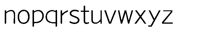 Takanewline-kaku Light Font LOWERCASE