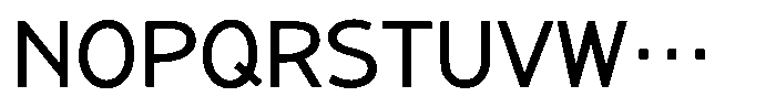 Takanewline-kaku Medium Font UPPERCASE