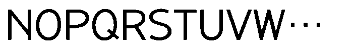 Takanewline-kaku Regular Font UPPERCASE