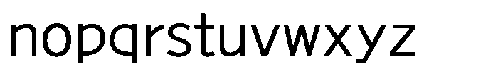 Takanewline-kaku Regular Font LOWERCASE