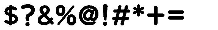 Takanewline-maru Bold Font OTHER CHARS