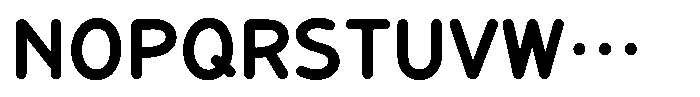 Takanewline-maru Bold Font UPPERCASE