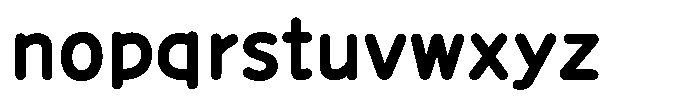 Takanewline-maru Bold Font LOWERCASE