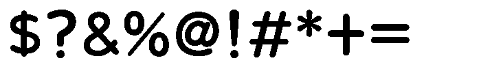 Takanewline-maru DemiBold Font OTHER CHARS