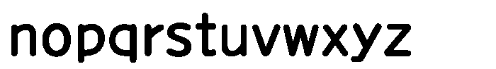 Takanewline-maru DemiBold Font LOWERCASE