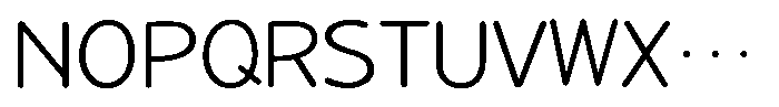 Takanewline-maru Light Font UPPERCASE