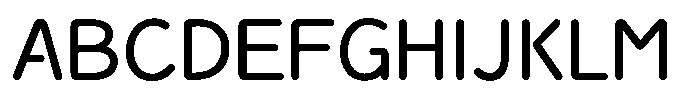 Takanewline-maru Medium Font UPPERCASE