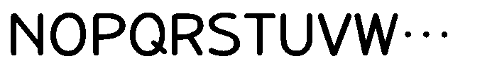 Takanewline-maru Medium Font UPPERCASE