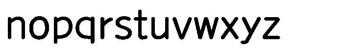 Takanewline-maru Medium Font LOWERCASE