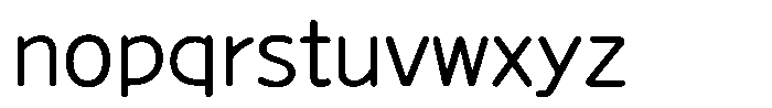 Takanewline-maru Regular Font LOWERCASE