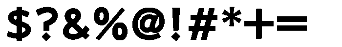 Takanewroman-kaku Bold Font OTHER CHARS