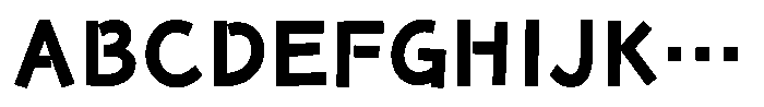 Takanewroman-kaku Bold Font UPPERCASE
