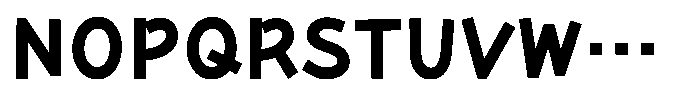 Takanewroman-kaku Bold Font UPPERCASE