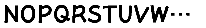 Takanewroman-kaku DemiBold Font UPPERCASE